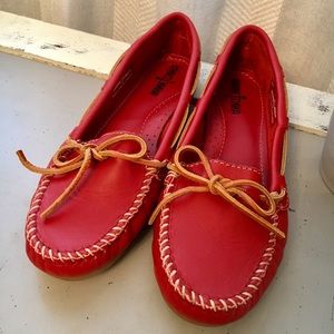 Red Minnetonka Moccasins